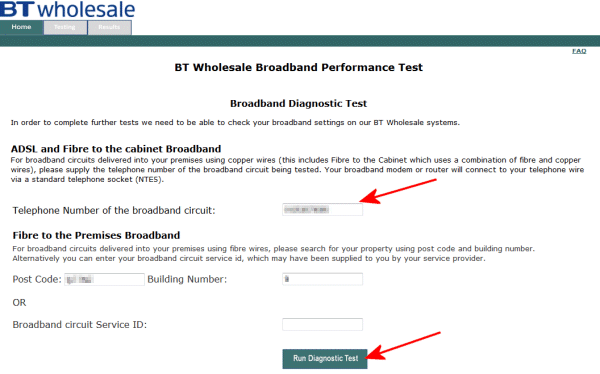 BTW performance test diagnostics