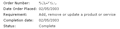 order status 2