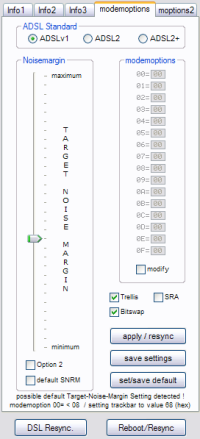 DMT SNR Slider adjustment