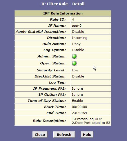 IP Filter rule