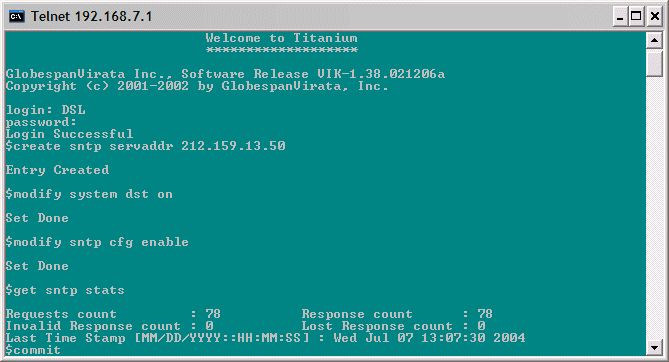 kitz set sntp